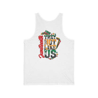 Juneteenth 'Not Like Us' Graphic Tank Top – Black History Celebration Vest