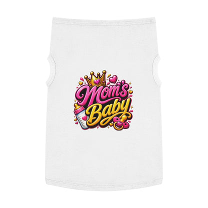Pet Tank Top — “Mom's Baby” Cute Princess Graphic Dog Tee
