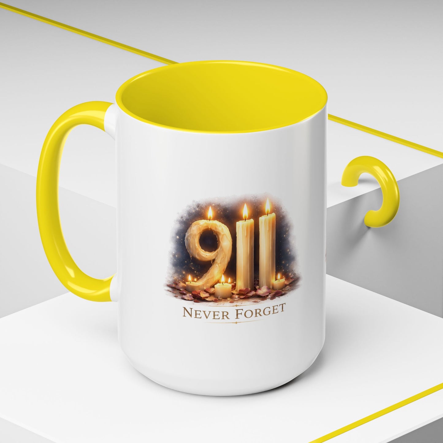 9/11 Never Forget Memorial Coffee Mug