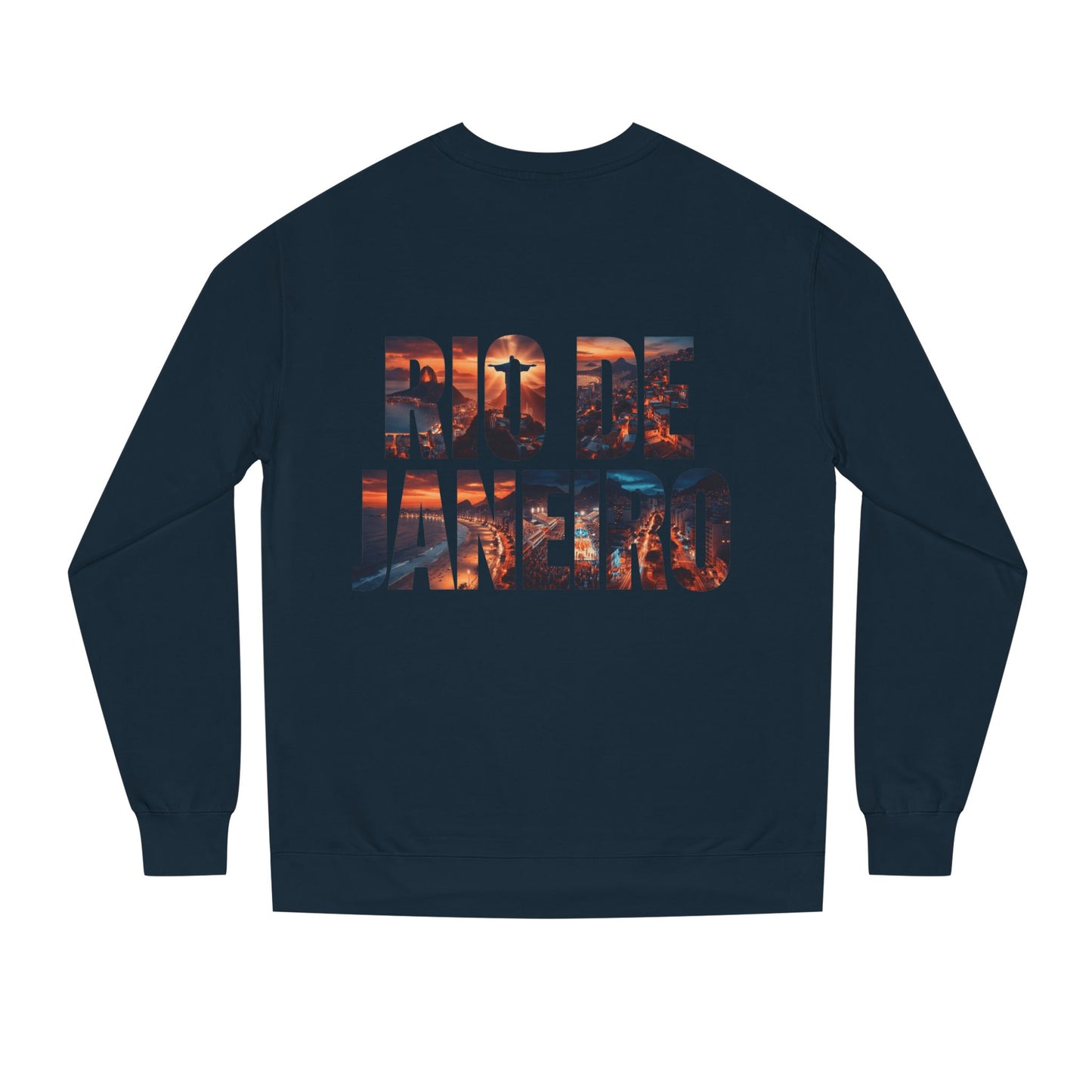 Rio de Janeiro Graphic Sweatshirt — Sunset Typography Travel Crewneck