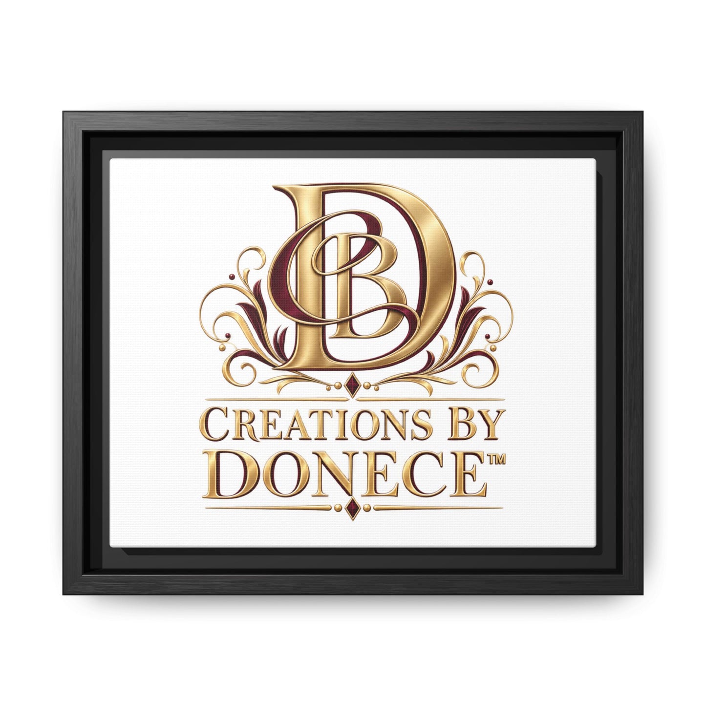 Framed Matte Canvas – Creations By Donece Logo Wall Art