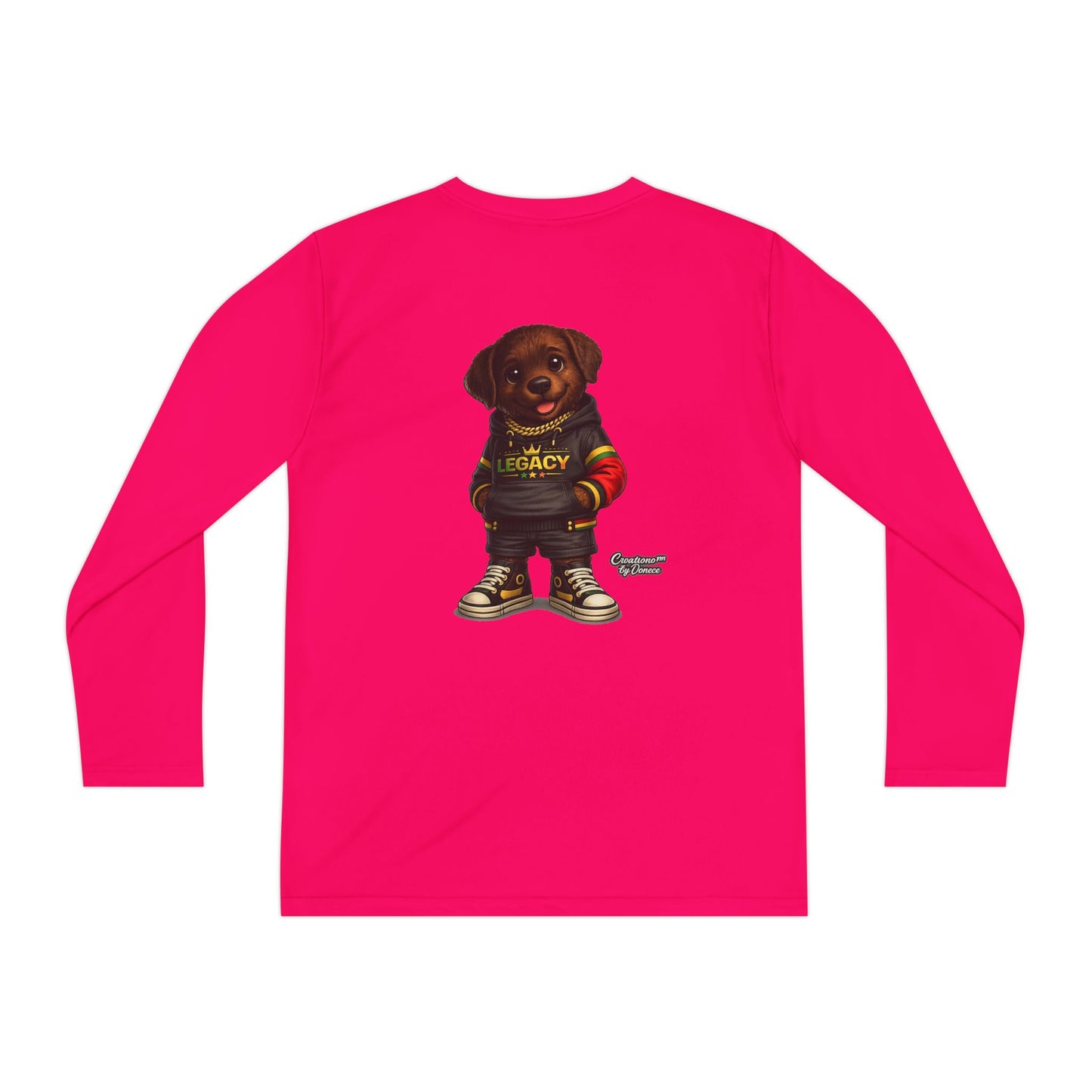 Kids Long Sleeve Tee — "Legacy" Rottweiler Puppy Graphic