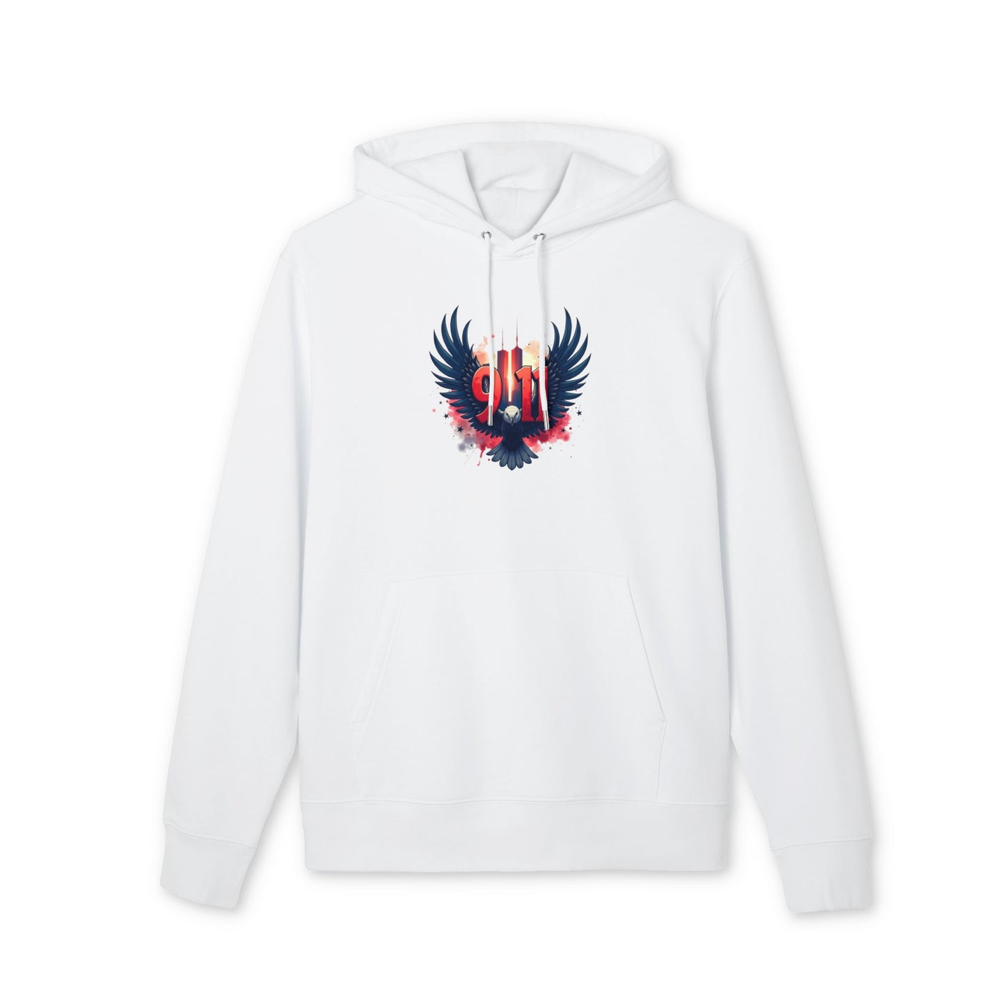9/11 Memorial Hoodie — Eagle & Twin Towers Tribute Pullover