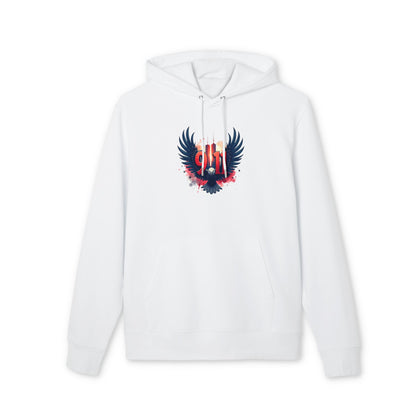 9/11 Memorial Hoodie — Eagle & Twin Towers Tribute Pullover