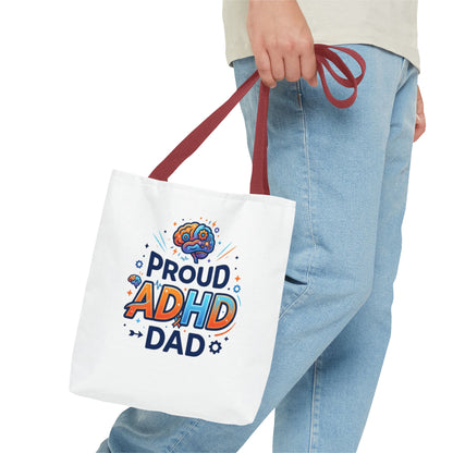 Proud ADHD Dad Tote Bag — Awareness Gift for Fathers