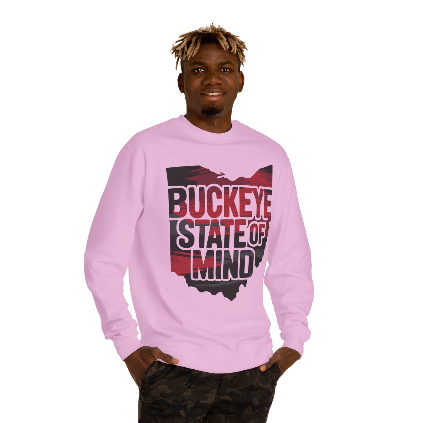 Buckeye State of Mind Sweatshirt — Ohio Vintage Crewneck for Fans