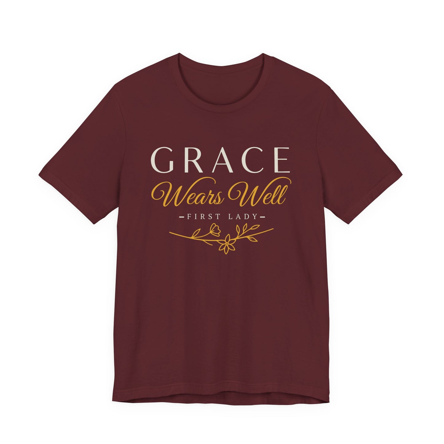 Grace Wears Well Tee — "Grace Wears Well" Inspirational Ladies T‑Shirt