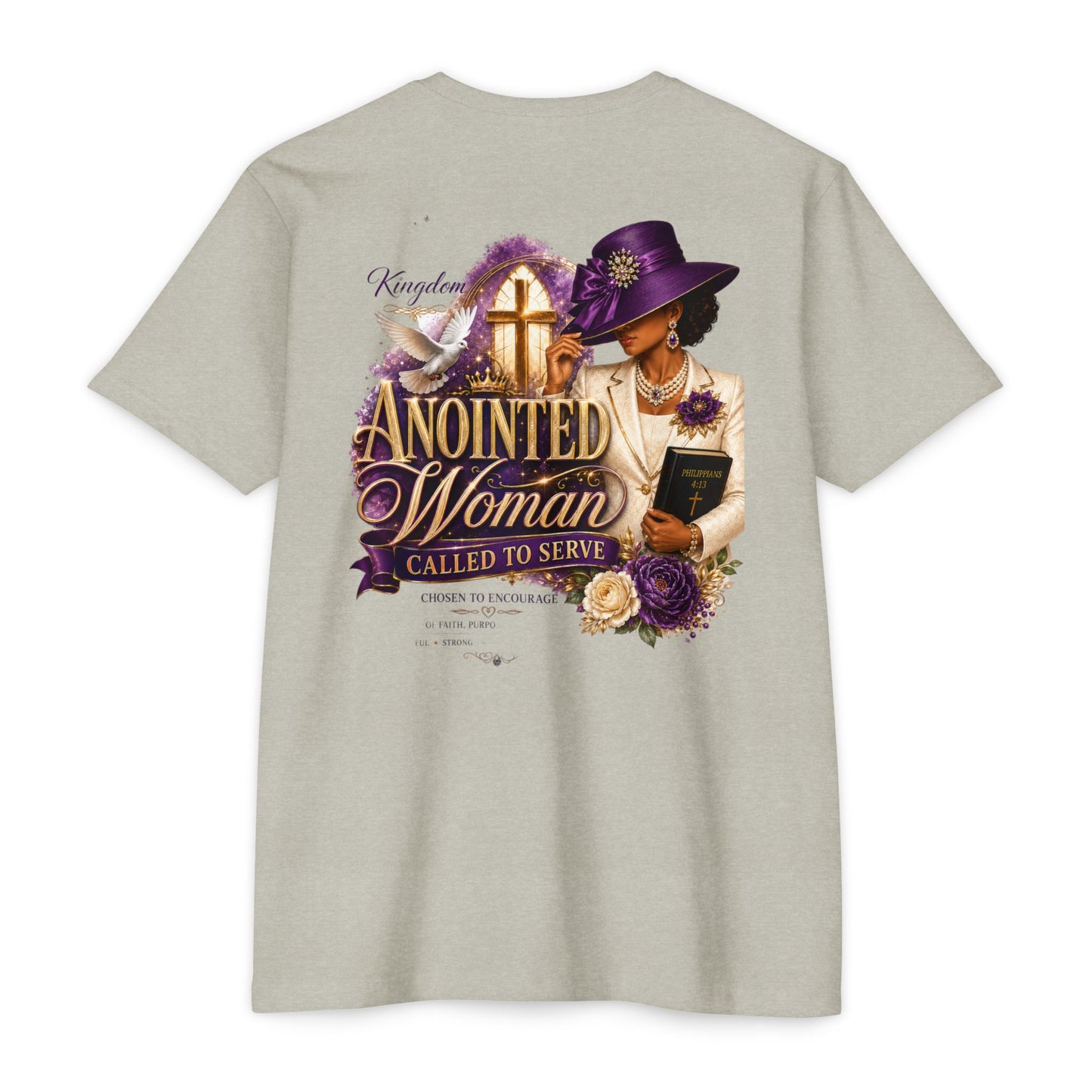 Anointed Woman T-Shirt — "Called to Serve" Christian Faith Tee