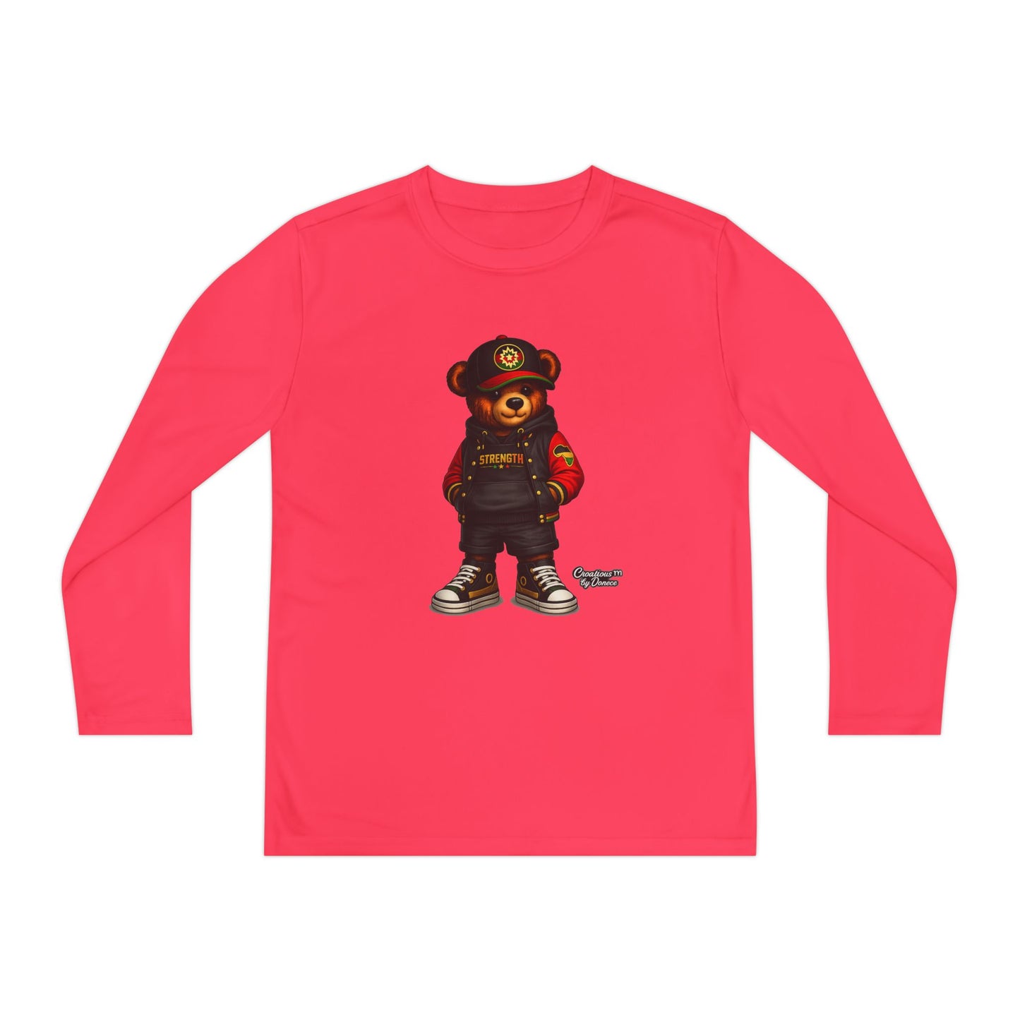 Youth Long Sleeve Tee — Urban Bear Graphic