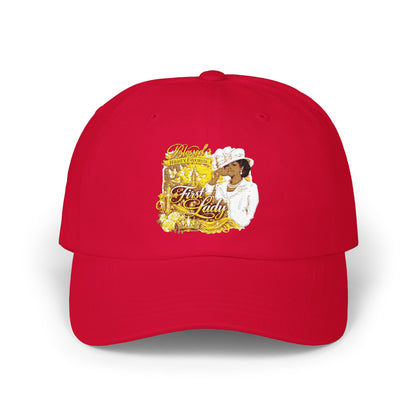 Dad Cap with Vintage Gold 'Classic' Portrait — Retro Father's Day Baseball Hat