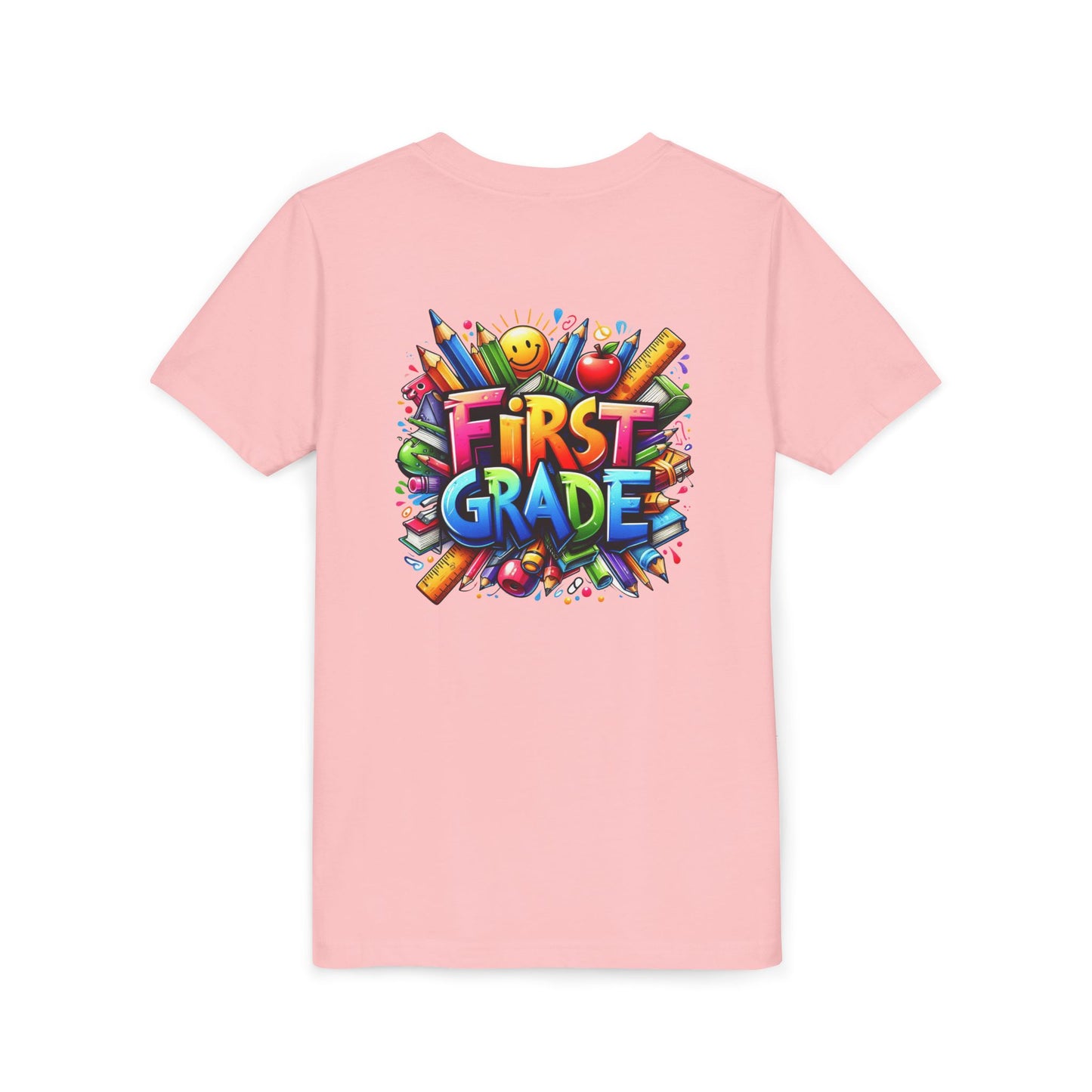First Grade Kids Tee — Colorful Back-to-School Shirt for Boys & Girls