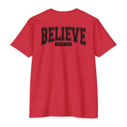 Believe John 14:1 T-Shirt — Faith-Inspired Biblical Tee