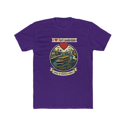 I Heart Fort Lauderdale Canals T‑Shirt — Venice of America Boat Graphic Tee