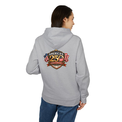 25th Anniversary America Logo Hoodie - Patriotic American Flag Crewneck