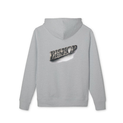 Bishop Chrome Logo Hoodie — Vintage Metallic Script Streetwear