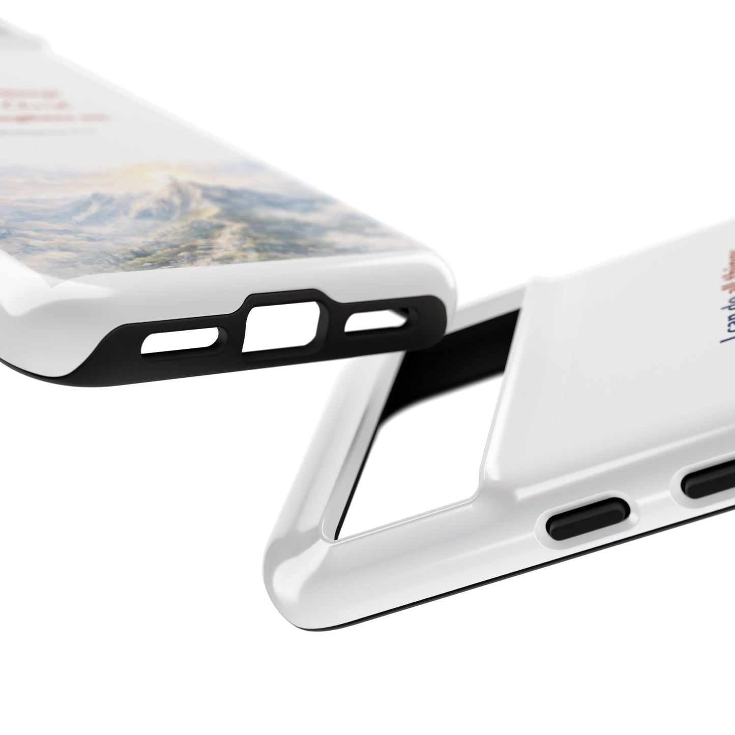 Christian Phone Case – “I Can Do All Things Through Christ” Inspirational Tough Case