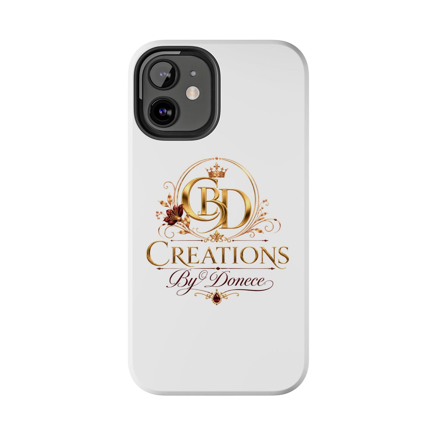 BD Creations By Donece Elegant Logo Tough Phone Case — Protective iPhone Cover