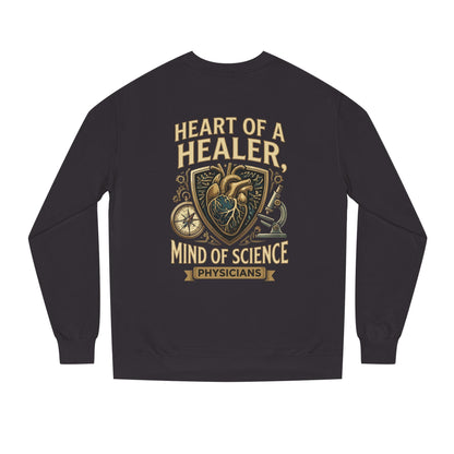 Physician Sweatshirt — "Heart of a Healer, Mind of Science" Medical Crewneck