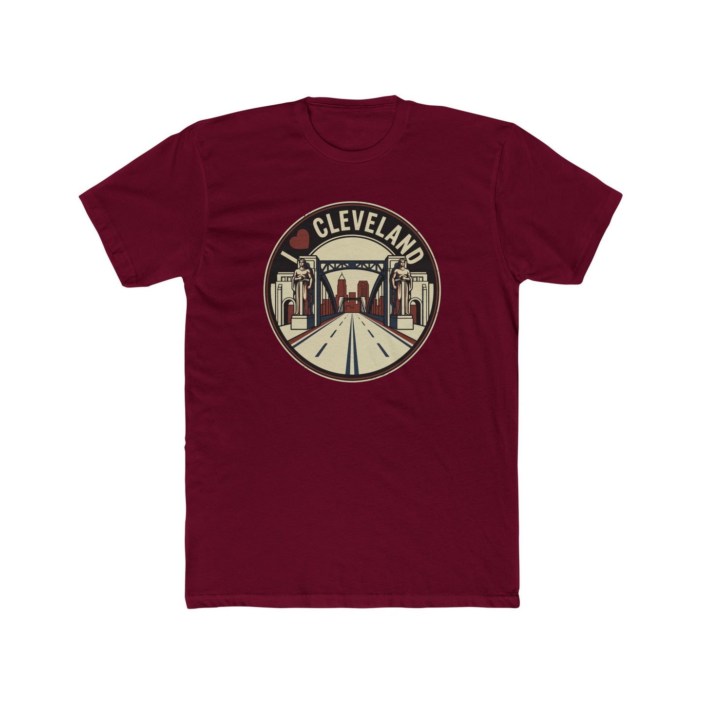 Cleveland Retro Cityscape Tee — I  Cleveland Graphic T‑Shirt