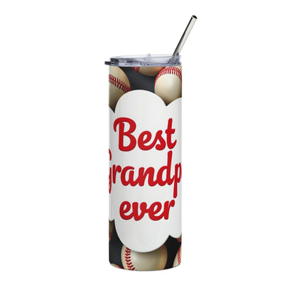 Best Grandpa Ever Baseball 20oz Stainless Tumbler