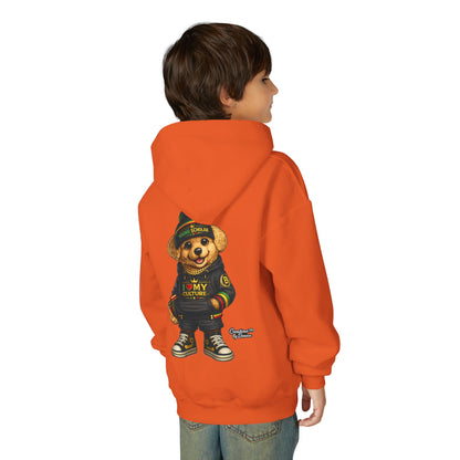 Kids Teddy Bear Hoodie — 'I Love My Culture' Streetwear Youth Sweatshirt