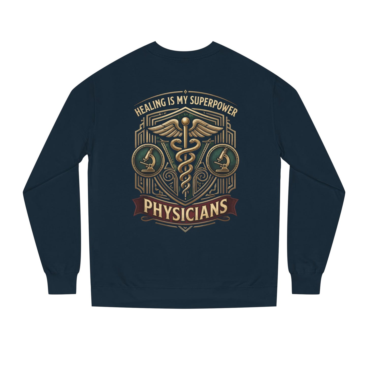 Physicians Caduceus Sweatshirt — "Healing Is My Superpower" Medical Crewneck