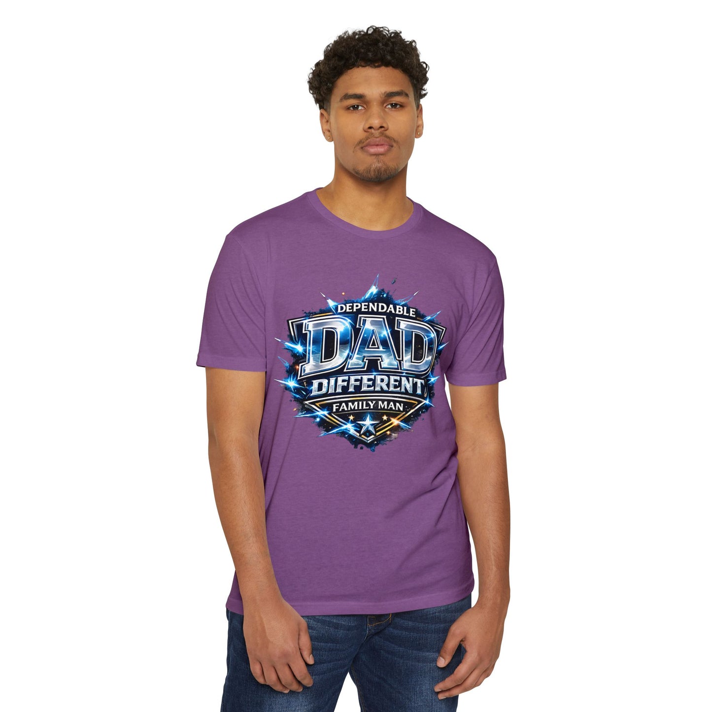 Dependable Dad Graphic T-Shirt — "Dependable Dad Different Family Man"