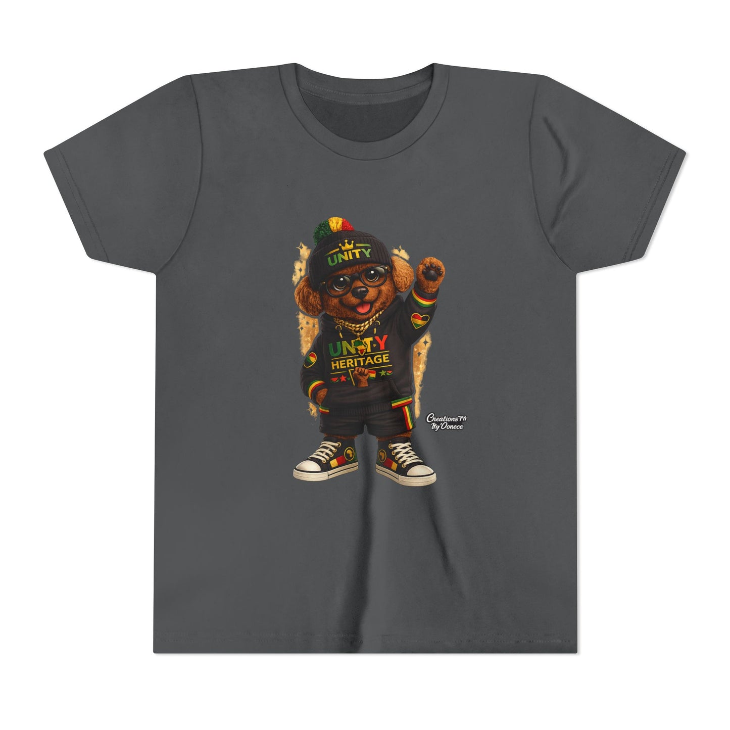 Kids Unity Heritage Tee — Youth Short Sleeve Shirt with 'Unity' Design