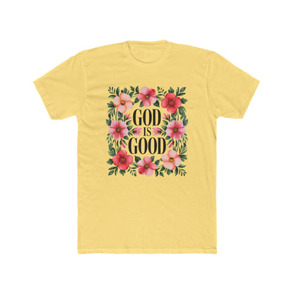 God Is Good Floral T-Shirt — Christian Faith Tee