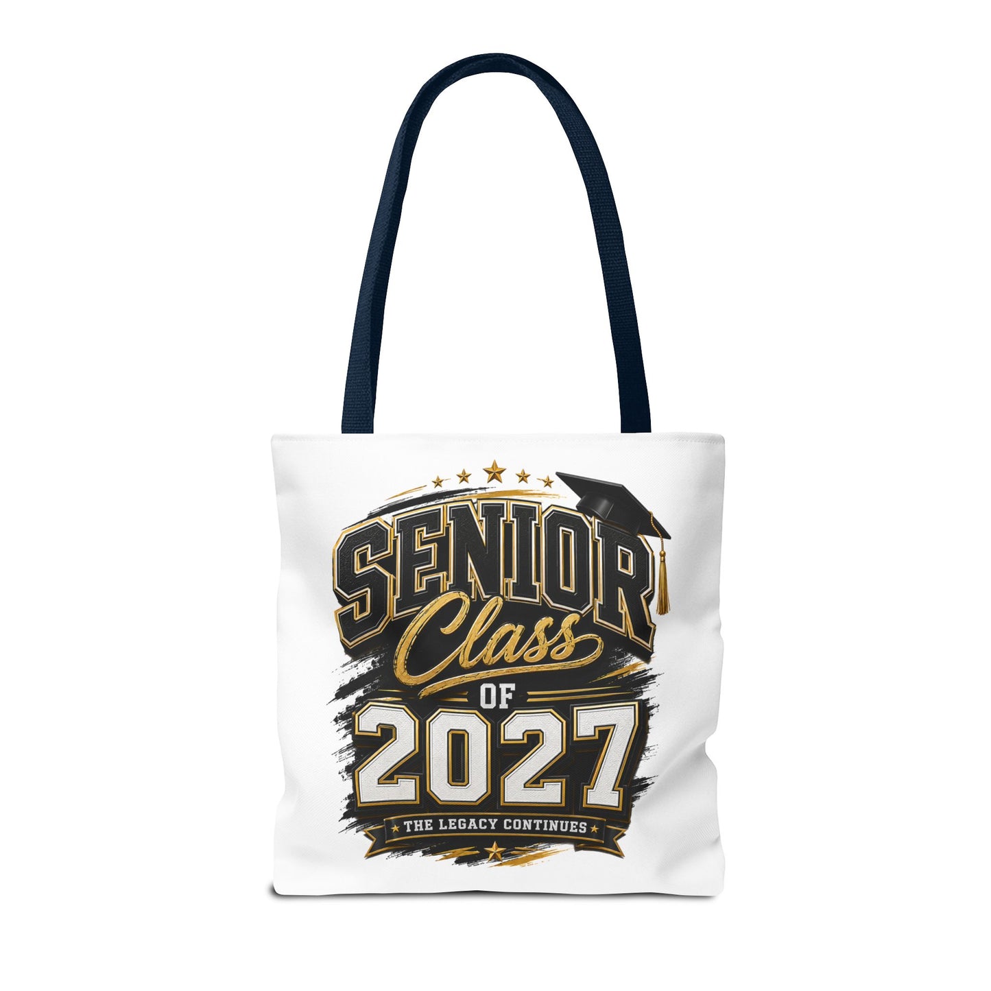 Senior Class of 2027 Tote Bag – Graduation Gift Tote with Cap Graphic