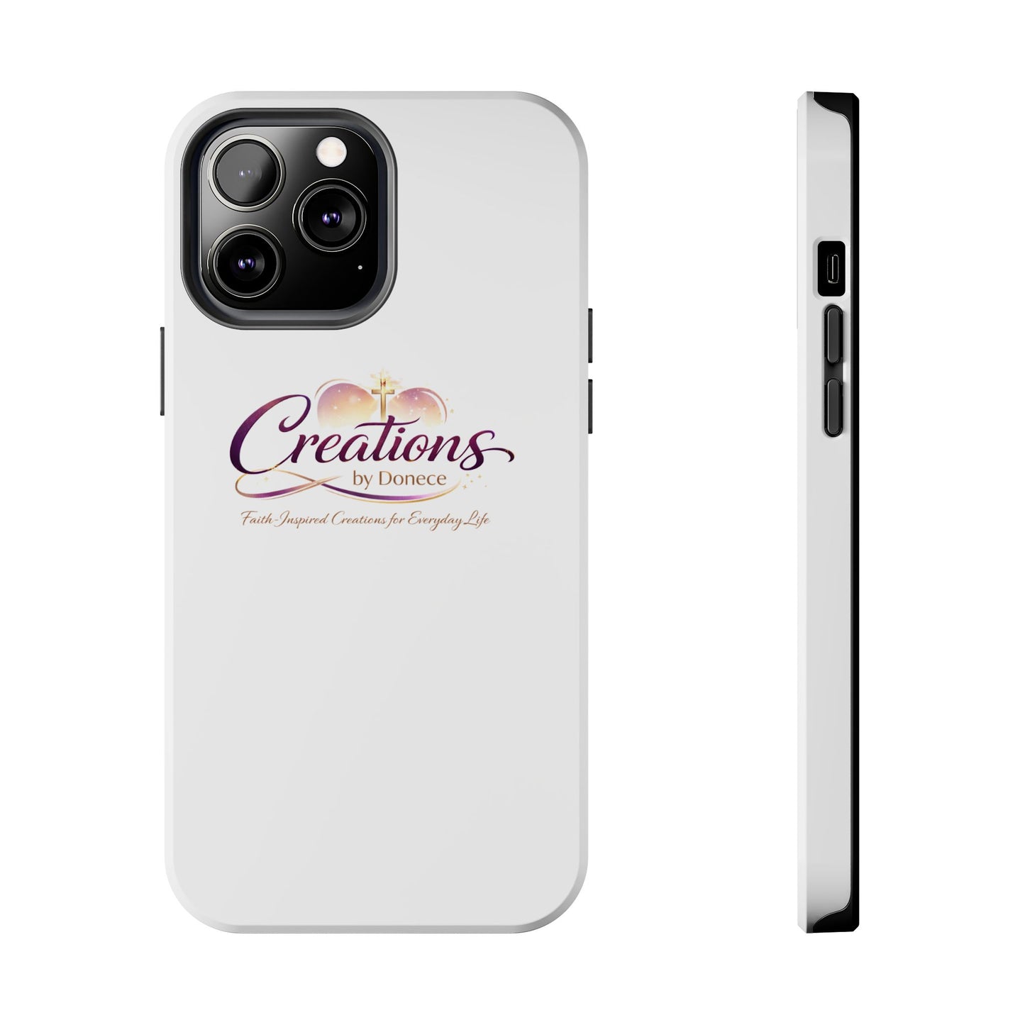 Tough Phone Case - "Creations by Donece" Logo Protective Cover