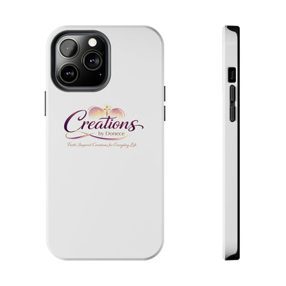 Tough Phone Case - "Creations by Donece" Logo Protective Cover