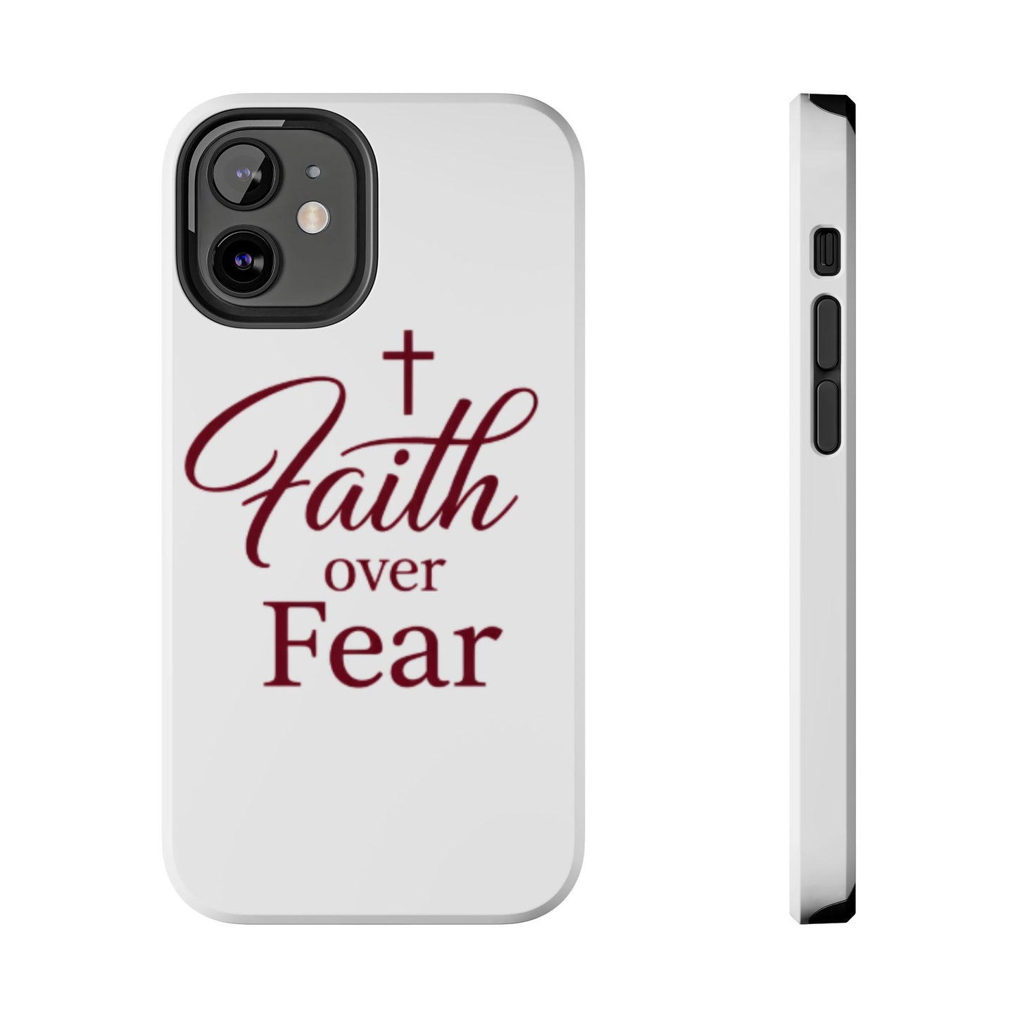 Faith Over Fear Tough Phone Case — Christian Inspirational Protective Phone Cover