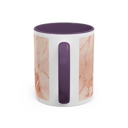 Mom Marble Accent Coffee Mug — Rose Gold & Gold Vein 11/15oz Gift