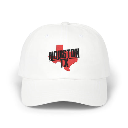 Houston TX Dad Cap — Embroidered Texas Outline Baseball Hat