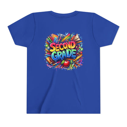 Second Grade Youth Tee — Colorful Back-to-School Kids T-Shirt