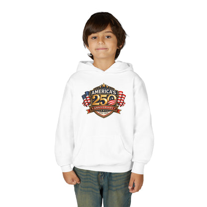 Youth Hoodie — "America's 250th Anniversary" Patriotic 1776-2026 Celebration Design