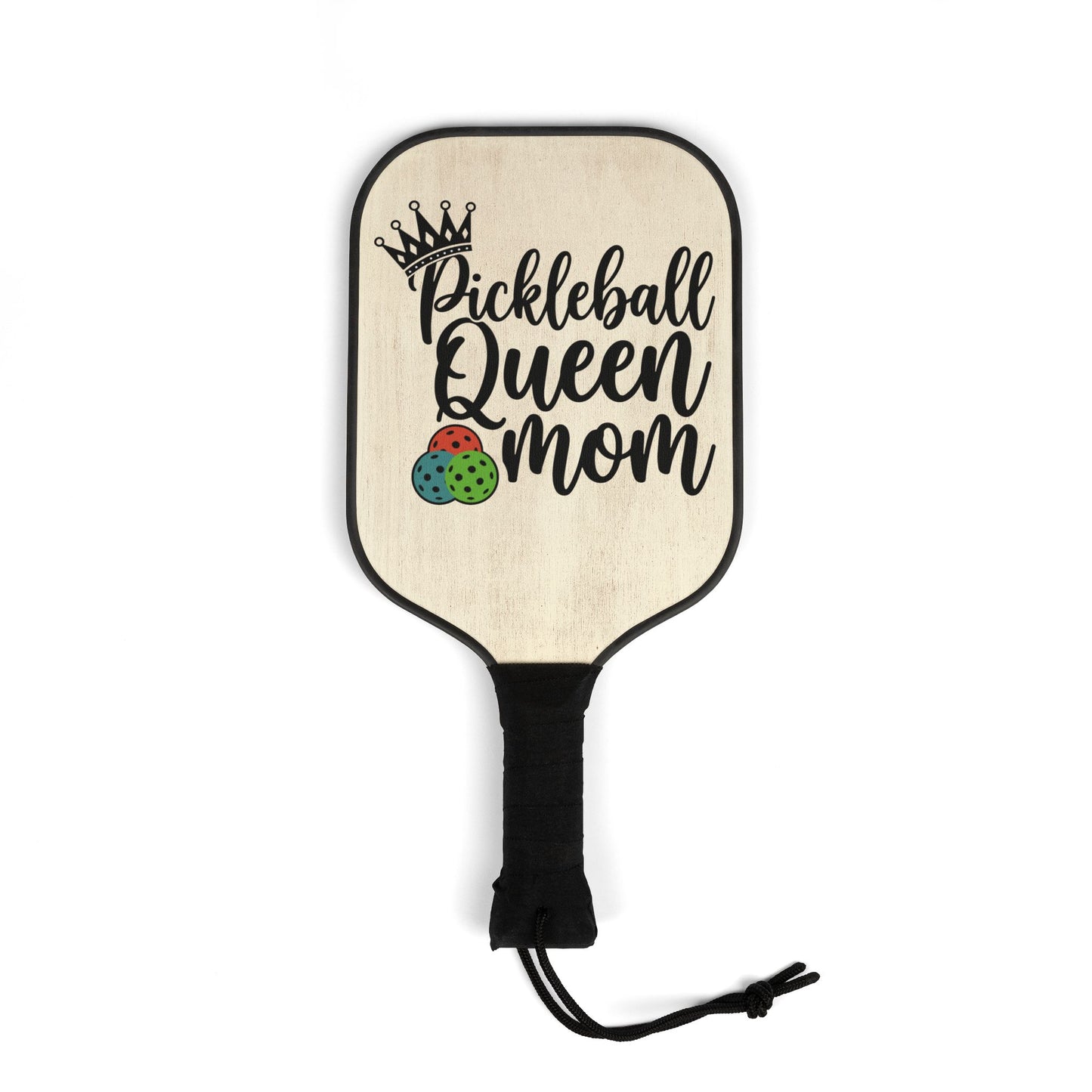 Pickleball Paddle – "Pickleball Queen Mom" Lightweight 2‑Paddle Kit with Balls