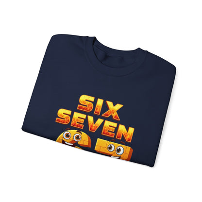 Six Seven 67 Cartoon Graphic Sweatshirt