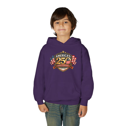 Youth Hoodie — "America's 250th Anniversary" Patriotic 1776-2026 Celebration Design