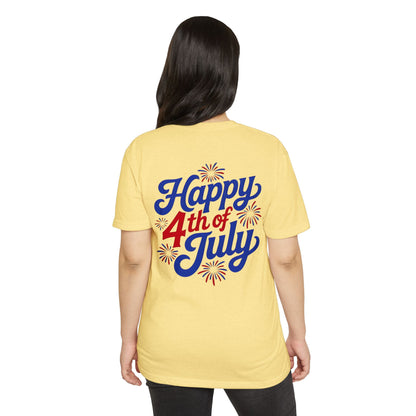 Happy 4th of July T-Shirt — Retro Fireworks Independence Day Tee