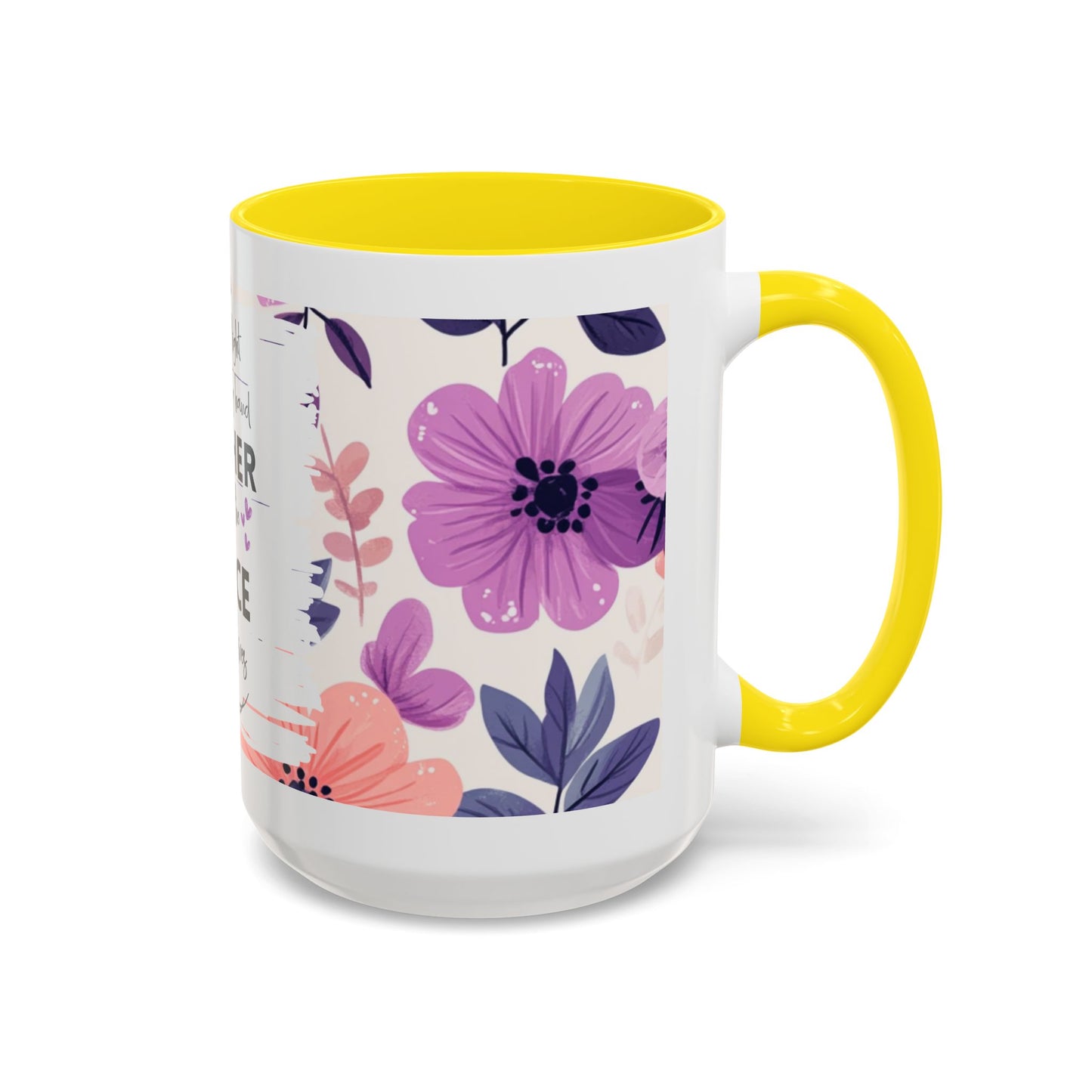 Mother Peace Floral Coffee Mug — "A quiet light, a guiding hand..." Memorial Tribute Mug