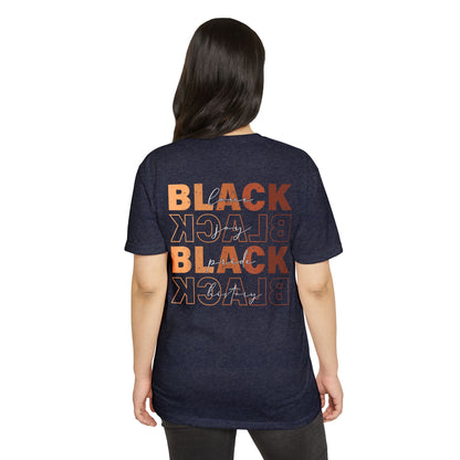 Black Pride Graphic T-Shirt – Retro Stacked “BLACK” Design