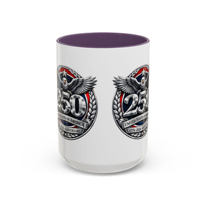 250th USA Bicentennial Eagle Coffee Mug — 1776–2026 Anniversary Accent Mug