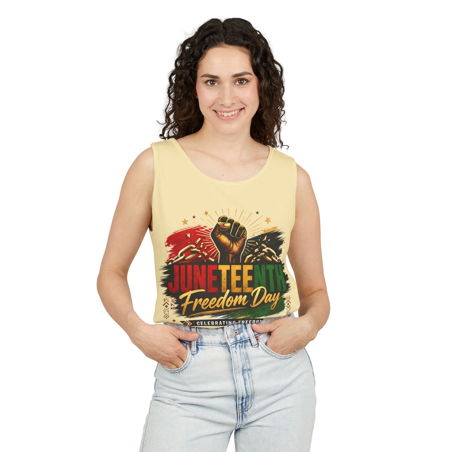 Juneteenth Freedom Day Tank Top — Celebrating Freedom Graphic