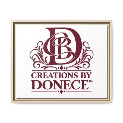 Framed Matte Canvas — Creations By Donece Logo Wall Art
