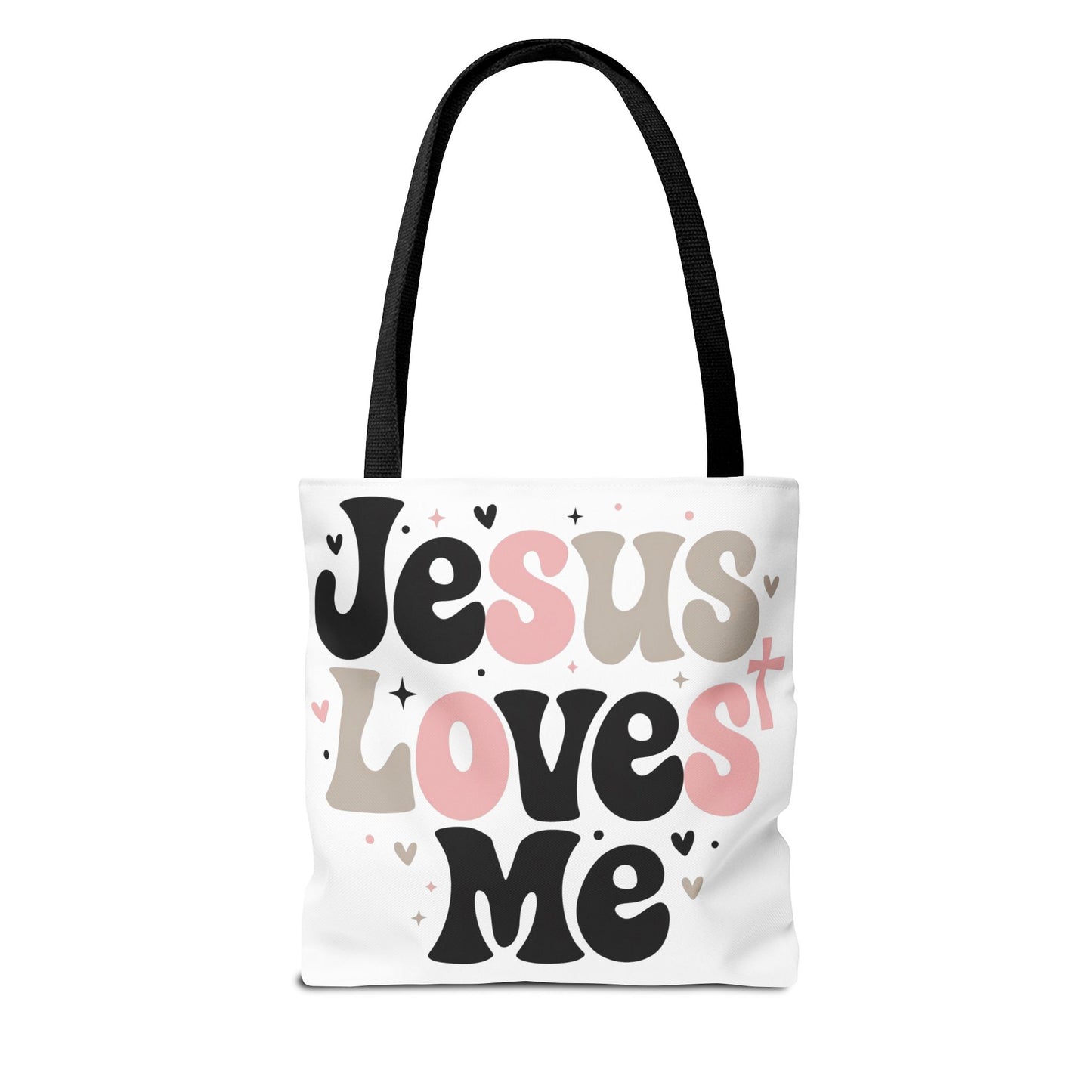 Jesus Loves Me Tote Bag - Faith-Inspired Christian Scripture Canvas Tote