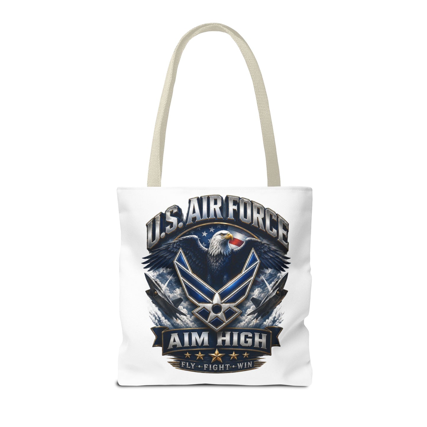 U.S. Air Force Aim High Tote Bag — Patriotic Eagle Military Tote
