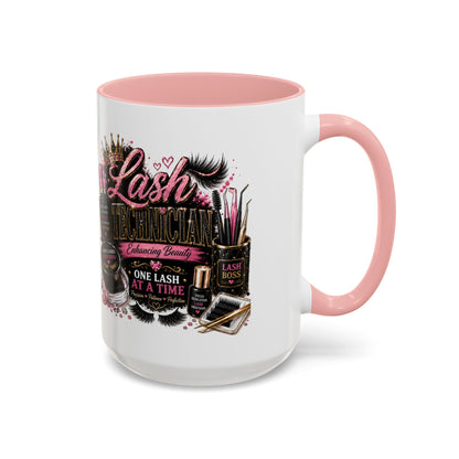 Lash Technician Coffee Mug — "Lash Technician: One Lash at a Time" Accent Mug