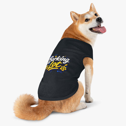 Barking Lot Pet Tank Top – Funny Paw Print Dog Shirt